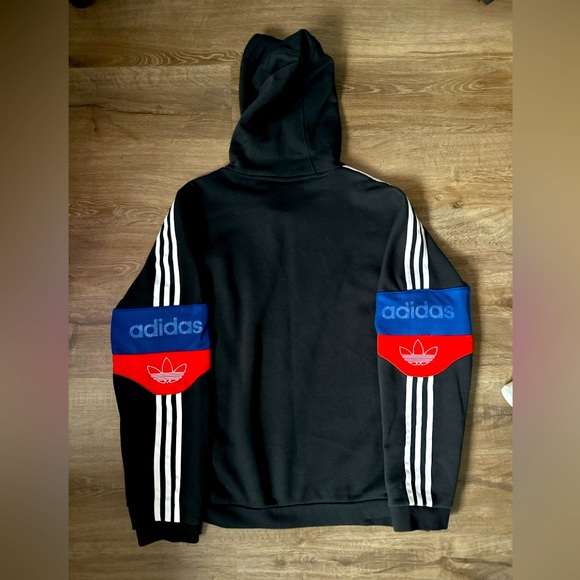 Adidas Center Logo Team Signature Trefoil Hoodie Size Large -Excellent Condition - Picture 4 of 4